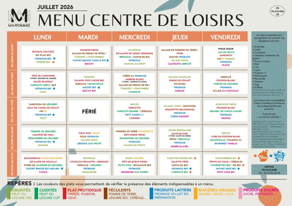 MenuCentredeLoisirs - JUILLET 2026_page-0001